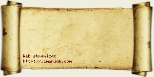 Jovana Dedijer vizit kartica